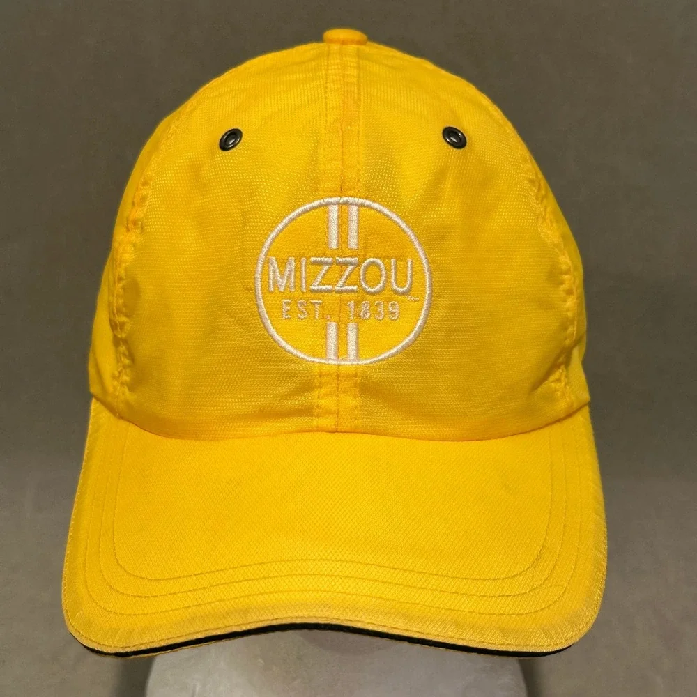 Gear For Sports Mizzou Tigers Hat Yellow Nylon Adjustable Strapback Baseball Cap